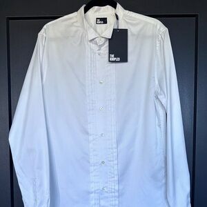 The Kooples White Womens Button-Down Dress Shirt